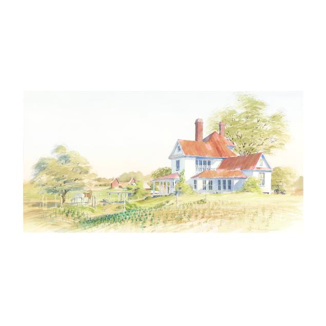 everett-mayo-nc-b-1947-farm-scene