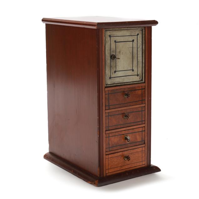 antique-american-inlaid-pine-diminutive-storage-safe