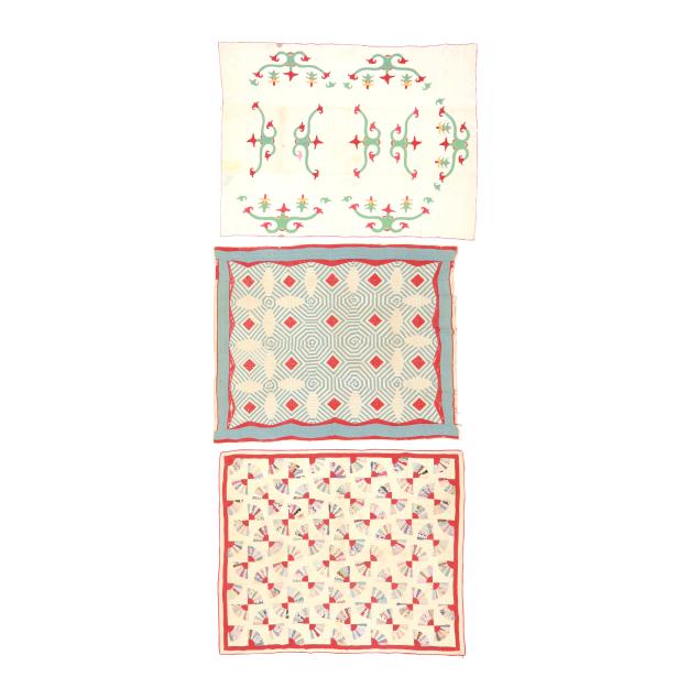 three-vintage-pieced-quilts