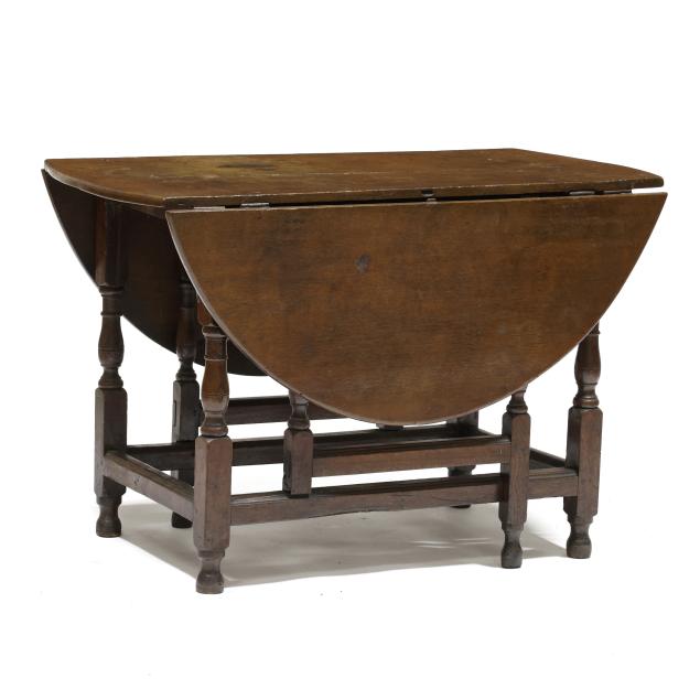 william-and-mary-oak-drop-leaf-dining-table
