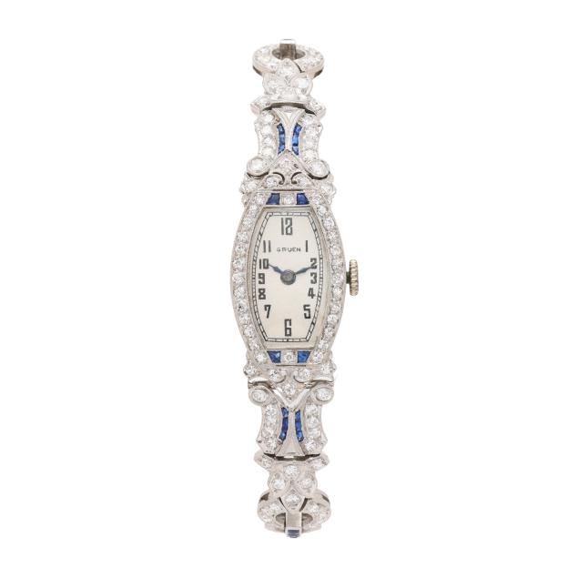 art-deco-lady-s-platinum-diamond-and-sapphire-watch-gruen