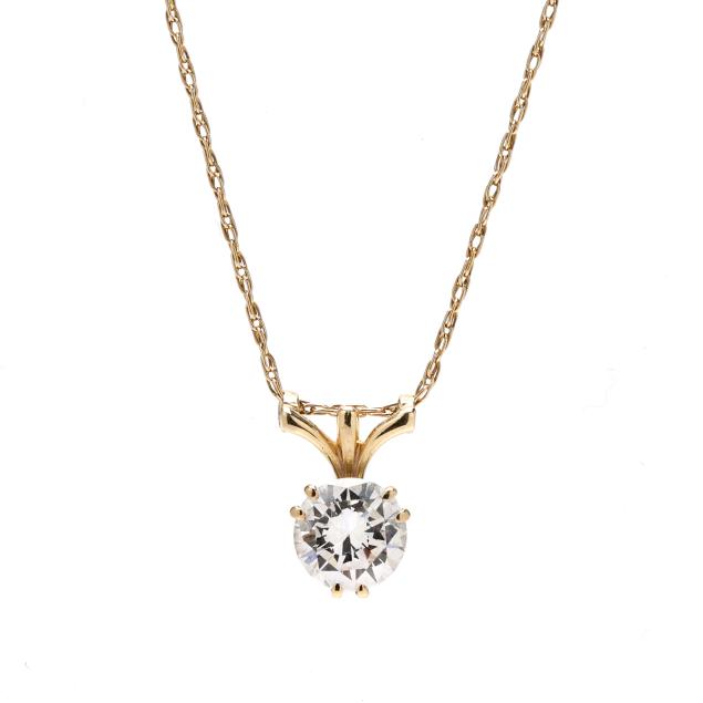 gold-and-solitaire-diamond-pendant-necklace-jabel