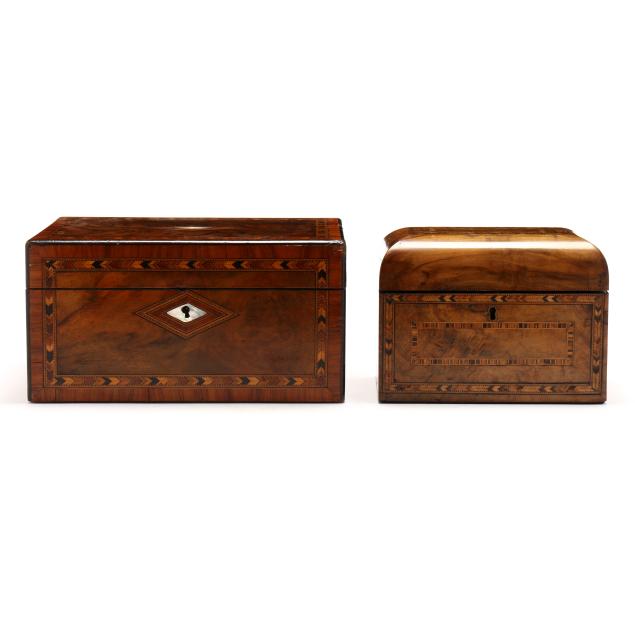 antique-english-inlaid-walnut-tea-caddy-and-valuables-box