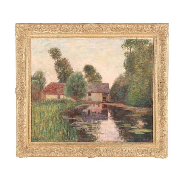 j-hugo-french-circa-1900-impressionist-landscape-with-millpond