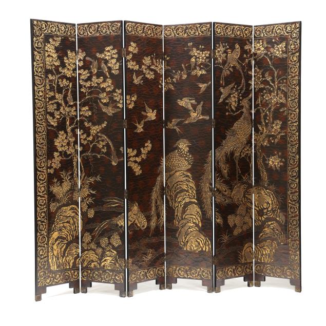contemporary-chinese-large-carved-and-gilt-six-panel-floor-screen