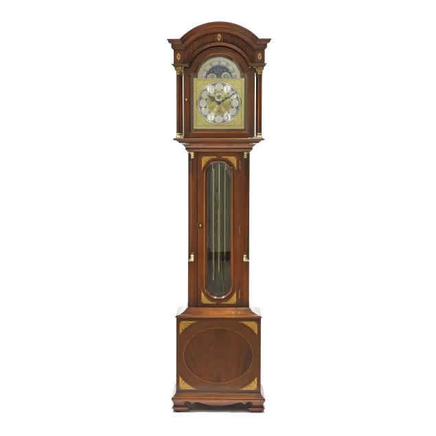 james-stewart-armagh-nine-tube-inlaid-mahogany-tall-case-clock