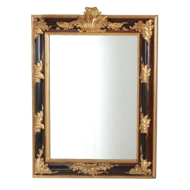 italianate-gilt-and-ebonized-rosewood-mirror