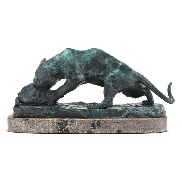 georges-gardet-france-1863-1939-tiger-devouring-a-turtle
