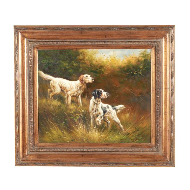 a-contemporary-decorative-painting-of-two-setters