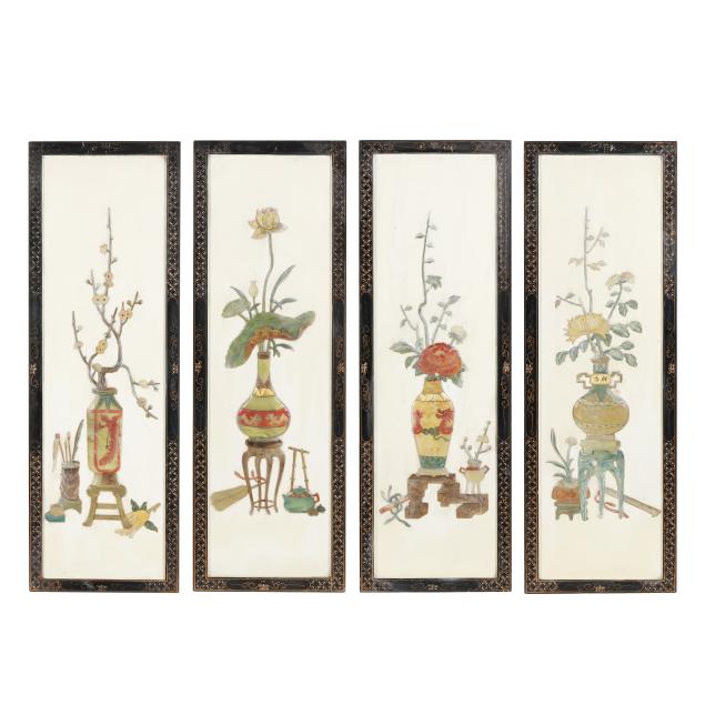 a-set-of-four-chinese-panels-with-inlay-of-scholarly-items