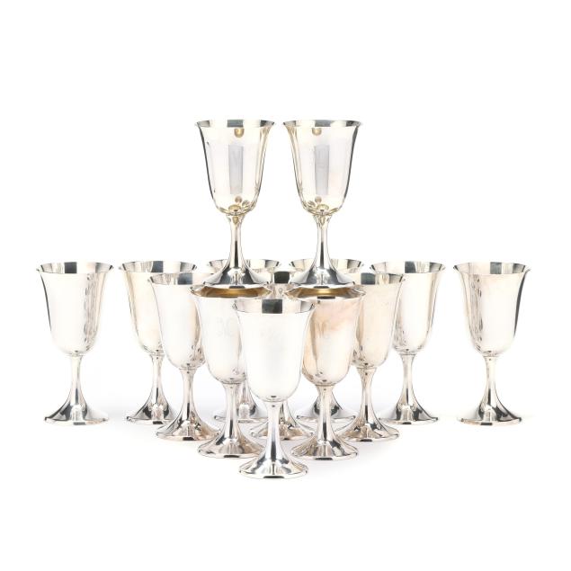 set-of-fourteen-sterling-silver-goblets-by-manchester-silver-co