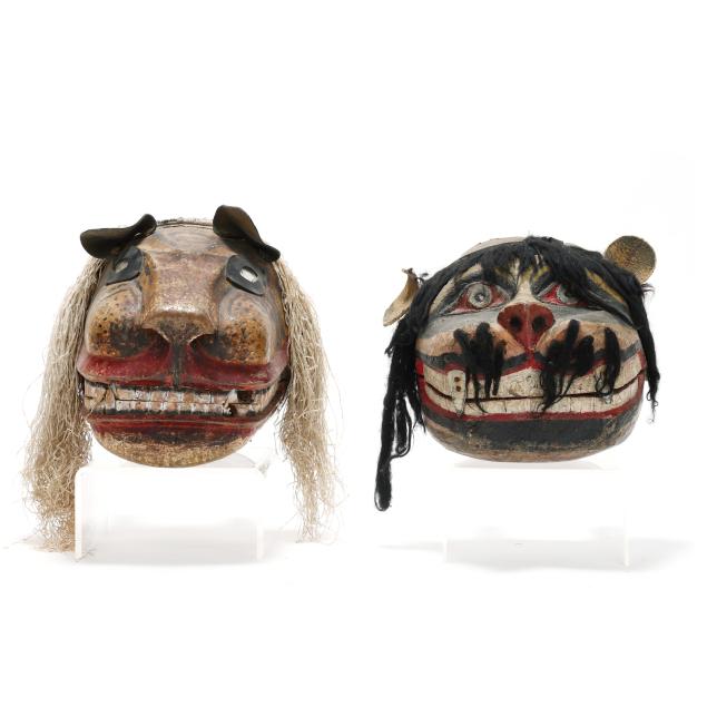 two-indonesian-ceremonial-dance-masks