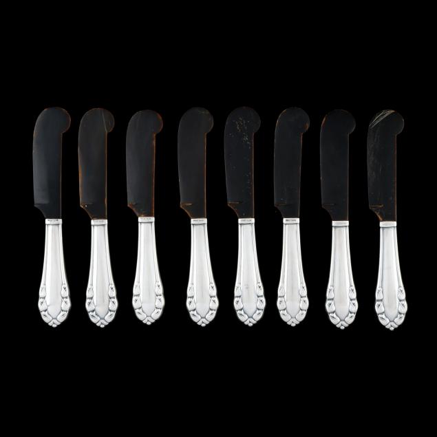 set-of-eight-georg-jensen-i-lily-of-the-valley-i-sterling-silver-butter-spreaders