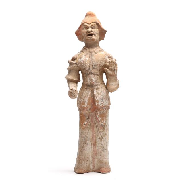 a-chinese-painted-pottery-guardian-figure