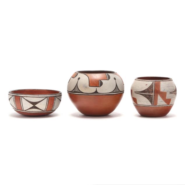 three-southwestern-native-american-pottery-vessels