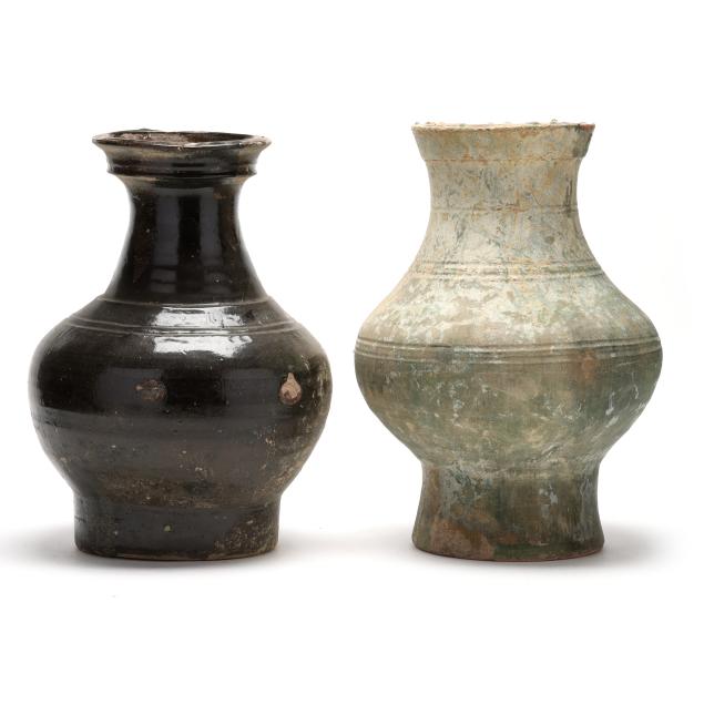 two-large-chinese-funerary-glazed-pottery-vases