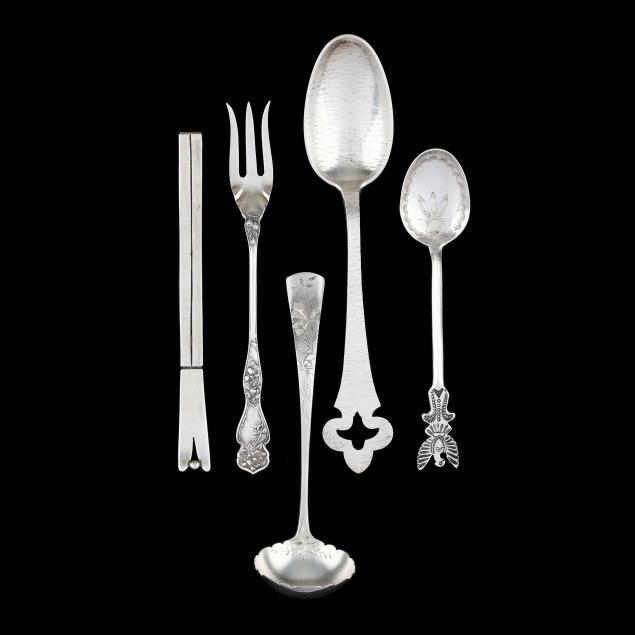 five-pieces-of-sterling-silver-flatware