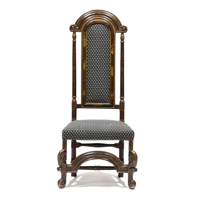 william-and-mary-style-chinoiserie-decorated-hall-chair