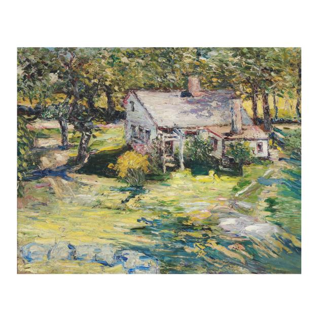 ernest-lawson-american-1873-1939-landscape-with-cottage