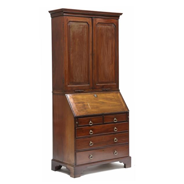 george-iii-mahogany-bureau-bookcase