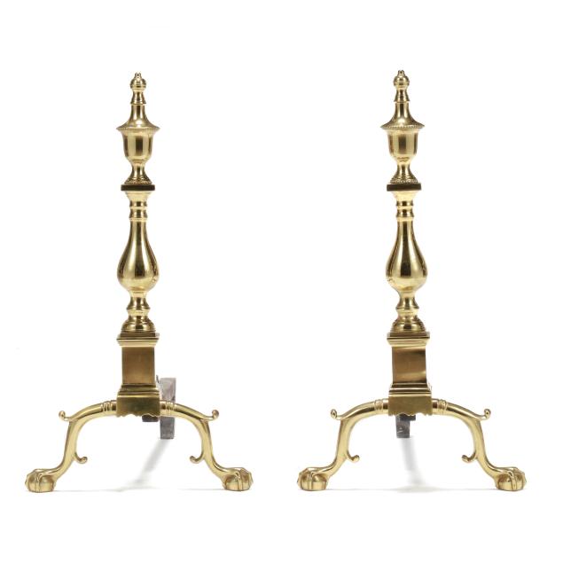 harvin-for-colonial-williamsburg-pair-of-chippendale-style-brass-andirons