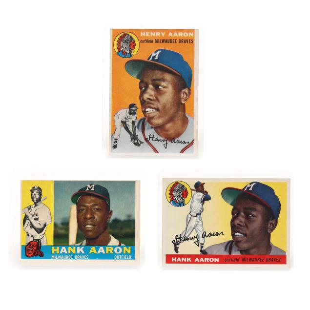 1954-1956-and-1960-topps-hank-aaron-baseball-cards