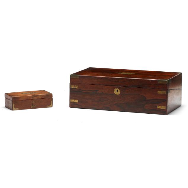 english-campaign-rosewood-lapdesk-and-cased-set-of-weights