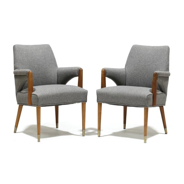 pair-of-american-mid-century-upholstered-armchairs