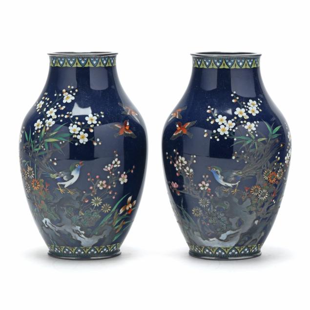 a-pair-of-japanese-cloisonne-vases-with-birds-and-flowers
