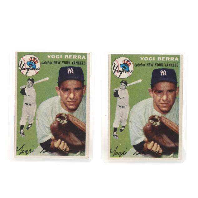 two-1954-topps-yogi-berra-baseball-cards