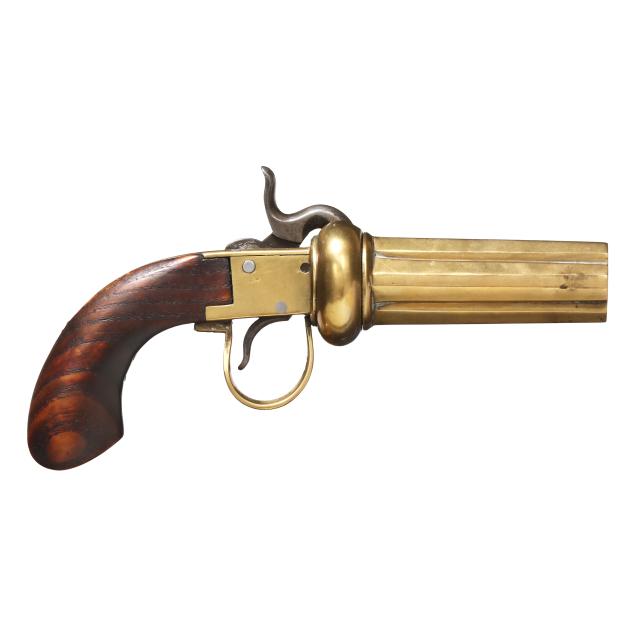 j-english-brass-pepperbox-revolver