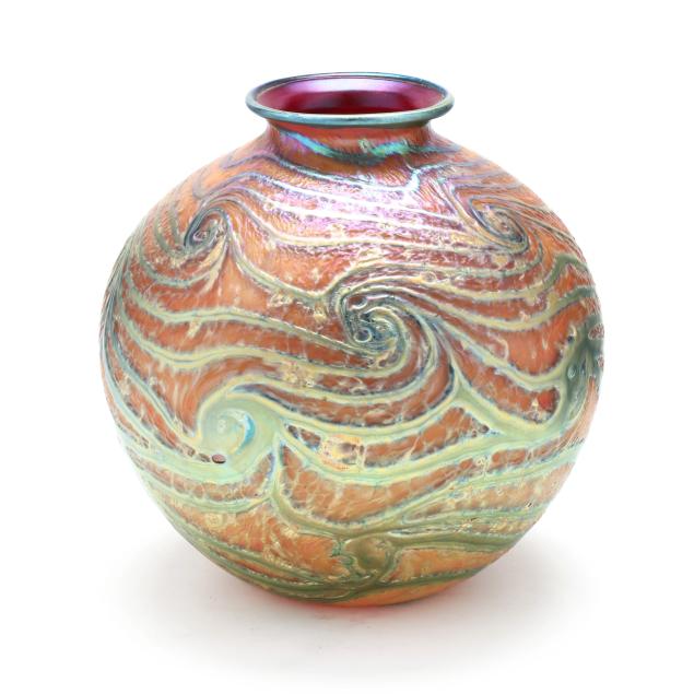 charles-lotton-king-tut-ovoid-glass-vase