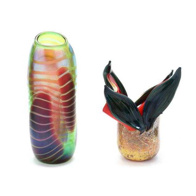 lotton-two-organic-glass-vases