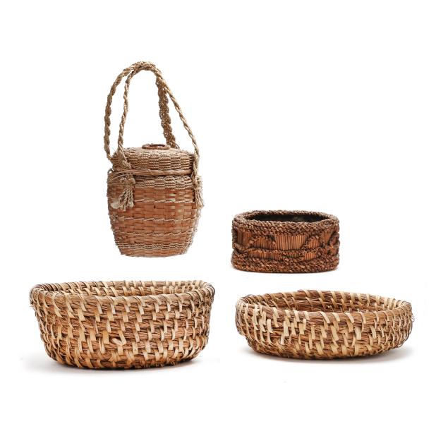 four-vintage-basketry-items-including-sapelo-island