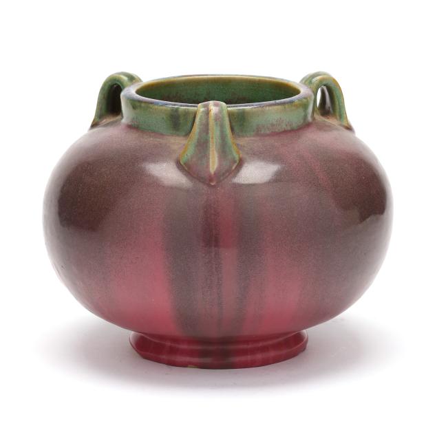 fulper-art-deco-three-handled-vase