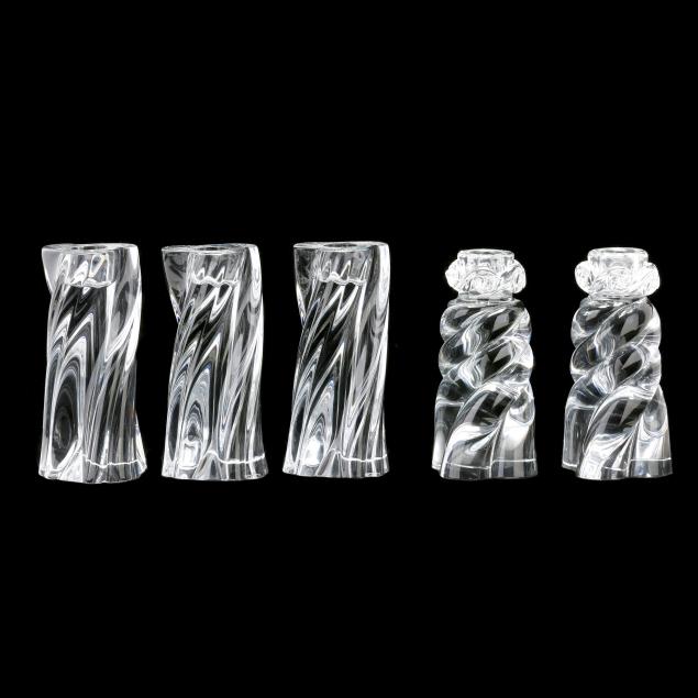 five-baccarat-crystal-swirl-candlesticks