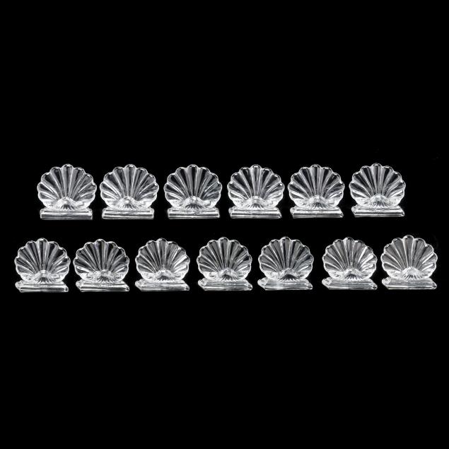 13-baccarat-crystal-bambous-clam-shell-place-card-holders