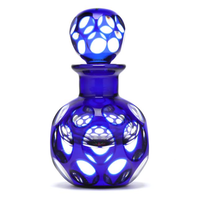 perthshire-faceted-cobalt-cut-to-clear-and-lamp-work-scent-bottle
