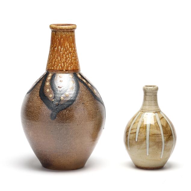 mark-hewitt-nc-b-1955-two-glaze-decorated-vases