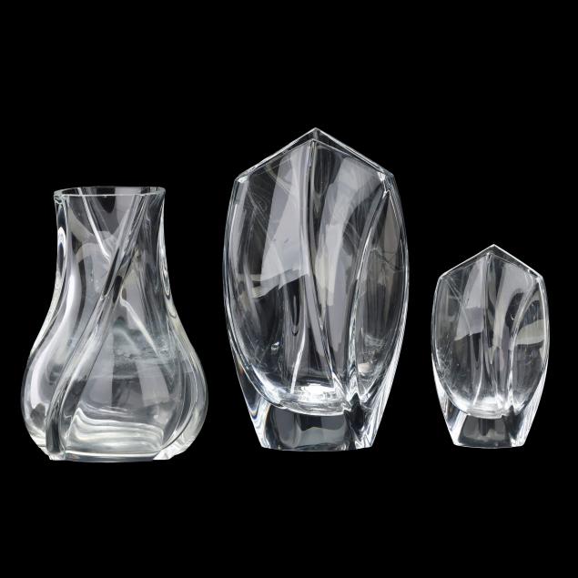 three-baccarat-crystal-vases