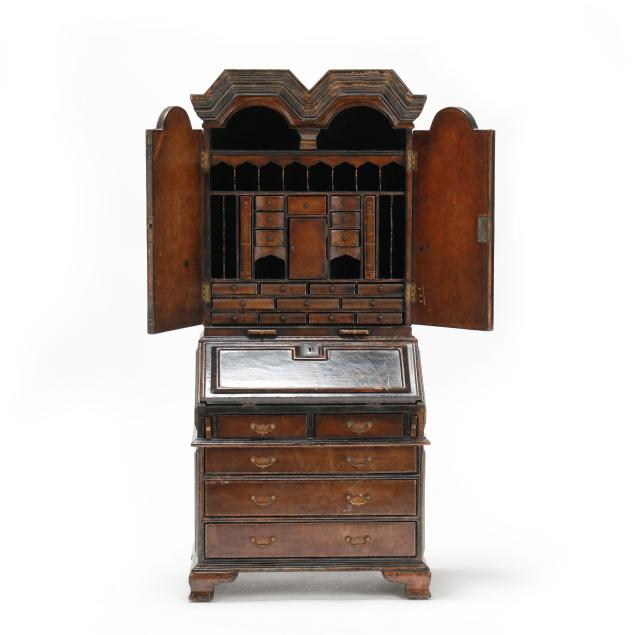 maitland-smith-child-size-chippendale-style-leather-wrapped-bureau-and-bookcase