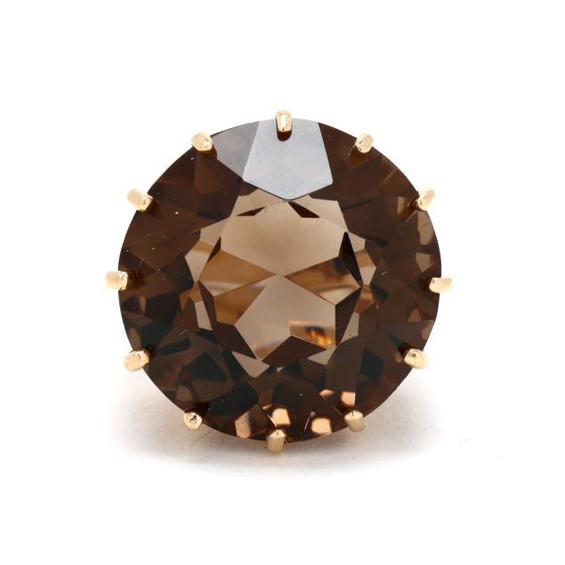 gold-and-smoky-quartz-ring