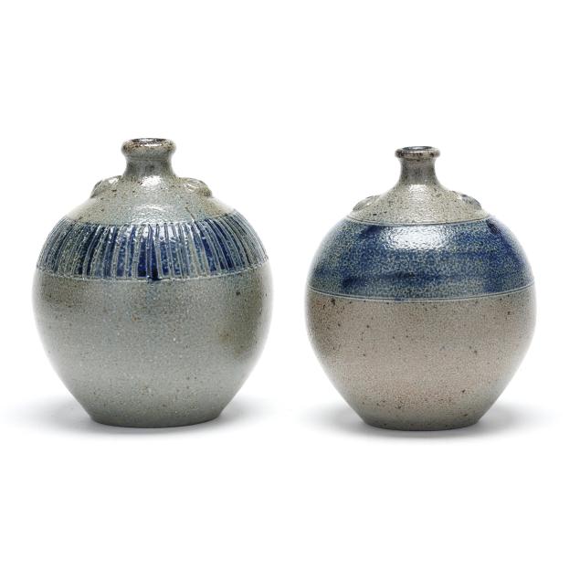 jugtown-pottery-seagrove-nc-two-salt-glaze-bottles