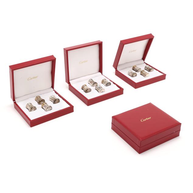 four-boxed-sets-of-cartier-sterling-silver-miniature-salt-and-pepper-shakers