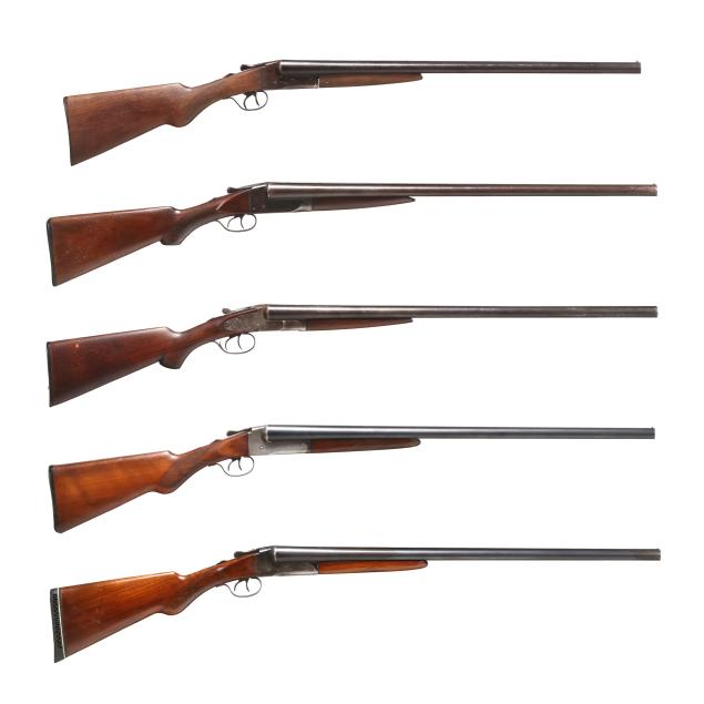 collection-of-five-american-12ga-doubleguns
