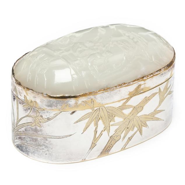 a-chinese-silver-plated-box-with-jade-inset-cover