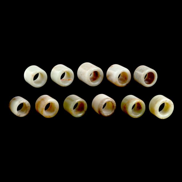a-group-of-eleven-chinese-archer-rings