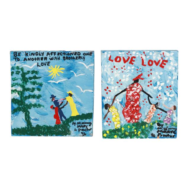 mary-proctor-american-b-1960-i-love-love-be-kindly-i-two-works