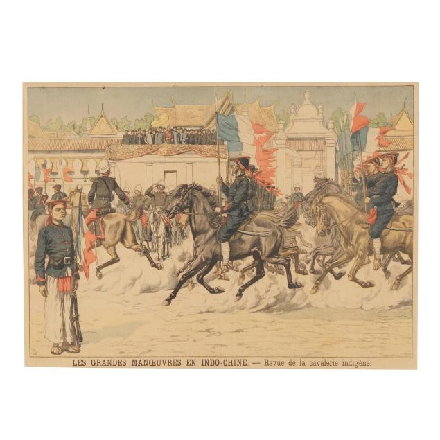 french-school-early-20th-century-i-les-grandes-manoevres-en-indo-chine-i