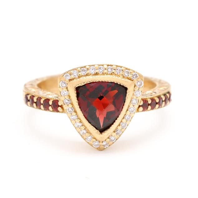 gold-garnet-and-diamond-ring